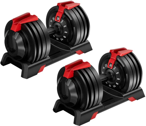 Odin Justerbara Hantlar Set (12-i-en hantel) 2 st 24kg